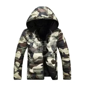 5 hommes Doudoune Camo Couleur Duvet de canard Veste Mode Casual Vestes Pour hommes