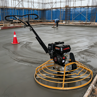 Matériel et équipement de finition du béton fournis par l'usine, machine de finition du béton à essence poussée à la main