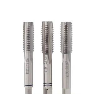 Metric inch luồng Vòi máy chủ đề khai thác công cụ M8 M6 M10 3/8 tap và Die Set Tay Chủ Đề tap HSS thẳng sáo vòi