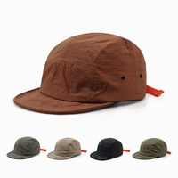 Casquette de baseball vintage unisexe sport 6 panneaux été mince léger en nylon séchage rapide bord plat incurvé ethnique haut camp casquette