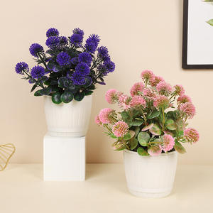 <span class=keywords><strong>Lilas</strong></span> décoration de la maison fleur artificielle petit <span class=keywords><strong>Pot</strong></span> décoration intérieure fleur <span class=keywords><strong>en</strong></span> plastique <span class=keywords><strong>en</strong></span> gros - Product Image 4