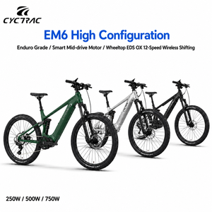 Bicicleta Eléctrica de Montaña EM6 con Suspensión Delantera y Trasera, Motor Central Octo-Drive M430, Cuadro de Aluminio, Doble Suspensión, Tercera Generación EM6 - Product Image 1
