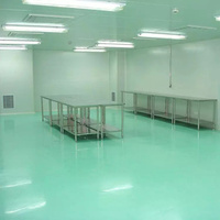Salle blanche modulaire classe 7 Iso classe 100, salle blanche, Double porte, protection contre l'air