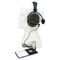 Headset Taktis Elektronik TAC-SKY Over-Ear Silikon TCI LIBERATOR II IPSC Peredam Kebisingan dengan Pickup dan Headband Belakang untuk Menembak