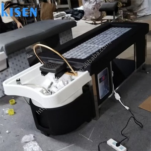 Kisen Salon Spa Moxibustion Shampoo Table Hair Washing Massage Chair Pedicure Shampoo <b>Bed</b> With Water Circulation for Beauty Shop - Product Image 6