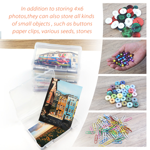 29513 hình chữ nhật tiêm đúc có thể tháo rời 5x7 hình ảnh hộp lưu trữ với 6 bên trong giữ rõ ràng PP chất liệu - Product Image 5