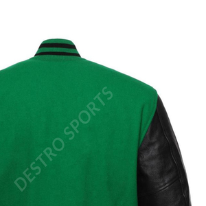 Best Manufacturer 100% Cotton College <b>Baseball</b> <b>Jacket</b> <b>Men</b> Leather Sleeves Spring Varsity <b>Jackets</b> Breathable Windproof Waterproof - Product Image 6