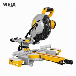 Sierra <span class=keywords><strong>ingletadora</strong></span> compuesta telescópica WEIX de 10 pulgadas, máquina de corte de varillas de alta resistencia - Product Image 1