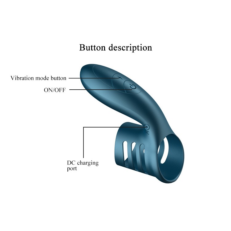 Silicone Vibrating Penisring für Männer – 7 Vibrationsmodi, wasserdicht