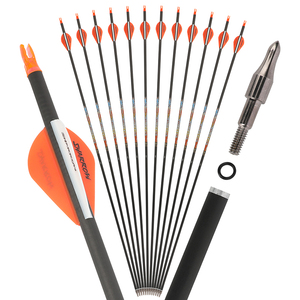 Cột sống 250 300 350 400 500 600 tinh khiết Carbon mũi tên bắn cung id6.2mm 32inch săn bắn mục tiêu thực hành mũi tên cho <span class=keywords><strong>recurve</strong></span> cung hợp chất cung - Product Image 4