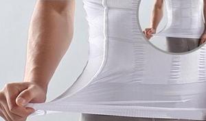Body Shaper pour hommes, sous-vêtements, veste sculptante élastique, mise en valeur de l'abdomen, compression du ventre, ceinture de compression, débardeur, chemise YG-B042 - Product Image 3