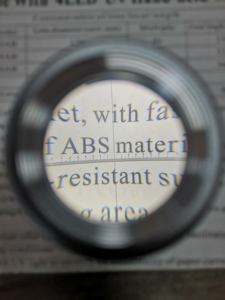 Loupe à bijoux portable 10X à <span class=keywords><strong>prix</strong></span> compétitif Loupe d'écran en métal noir avec échelle Nombre <span class=keywords><strong>de</strong></span> fils - Product Image 6