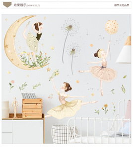 Autocollants muraux 3D en forme de pissenlit pour filles, autocollants en PVC auto-adhésifs 30x90cm pour <span class=keywords><strong>chambre</strong></span> de filles, décoration murale pour <span class=keywords><strong>chambre</strong></span> d'enfants - Product Image 5