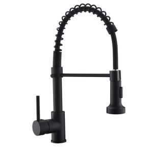 Grifo de cocina con rociador extraíble de una sola manija de alta calidad DB, diseño contemporáneo chapado con doble función para agua fría y caliente - Product Image 2