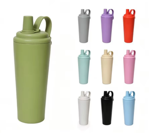 2026 Luxury Matte Stainless Steel Water Bottle Wholesale Custom Logo Insulated Vacuum <b>Flask</b> Gym Bottle <b>with</b> Handle and Spout - Product Image 1