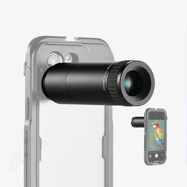 VEYE 7X Magnification 17mm Thread HD 15 Elements Metal External Mobile Telephoto Clip Zoom Phone Camera Lens Attachment
