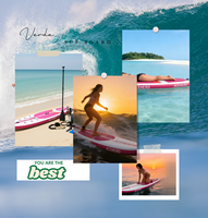Planche de paddle gonflable (iSUP) Verda personnalisée en gros avec noyau Drop Stitch et accessoires premium pour débutants polyvalents