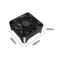 Mini ventilateur silencieux à roulement à billes, alimenté par USB 5V DC, radiateur en plastique pour décodeur, routeur et boîtier d'ordinateur
