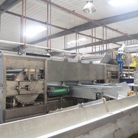500Kg 380V Fruit & Groenten Sortering Sorteermachine Met 304 Roestvrij Staal Voor Landbouwbedrijven Zilver Grotere Houten Kist