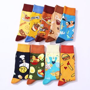 <span class=keywords><strong>Calcetines</strong></span> de Algodón con Diseño de Comida para Hombre, 9 Estilos, Hamburguesa, Pizza, Café, Sushi, Huevo, <span class=keywords><strong>Calcetines</strong></span> Divertidos 200N - Product Image 6