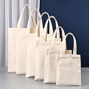 Muestra Gratuita, Bolsas de Compras Reutilizables Baratas con Logotipo Personalizado al por Mayor, Bolsa de Lona de Algodón Blanca Lisa con Personalización - Product Image 2