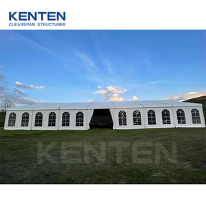 Grande tente d'événement moderne, salle de réception de luxe, lieu de fête, tente de mariage mobile 40x100, 300 places, tentes d'extérieur, structure métallique pour événements - Product Image 5