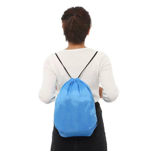 Sac à dos à cordon personnalisé en polyester 210D imperméable avec logo imprimé, idéal pour la promotion, vente en gros, prix usine - Product Image 4