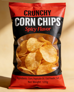 Wholesale Low MOQ <b>Back</b> Seal Pouch PET PE Chip <b>Pack</b> <b>Heat</b> Seal Firm Thick Stable Premium Reliable - Product Image 1