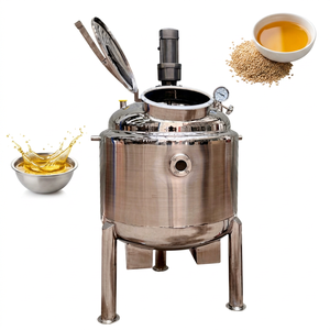 Réservoir de mélange de liquides chimiques en acier inoxydable 304 avec agitateur, moteur à engrenages, capacité 100L, chauffage 380V - Product Image 1