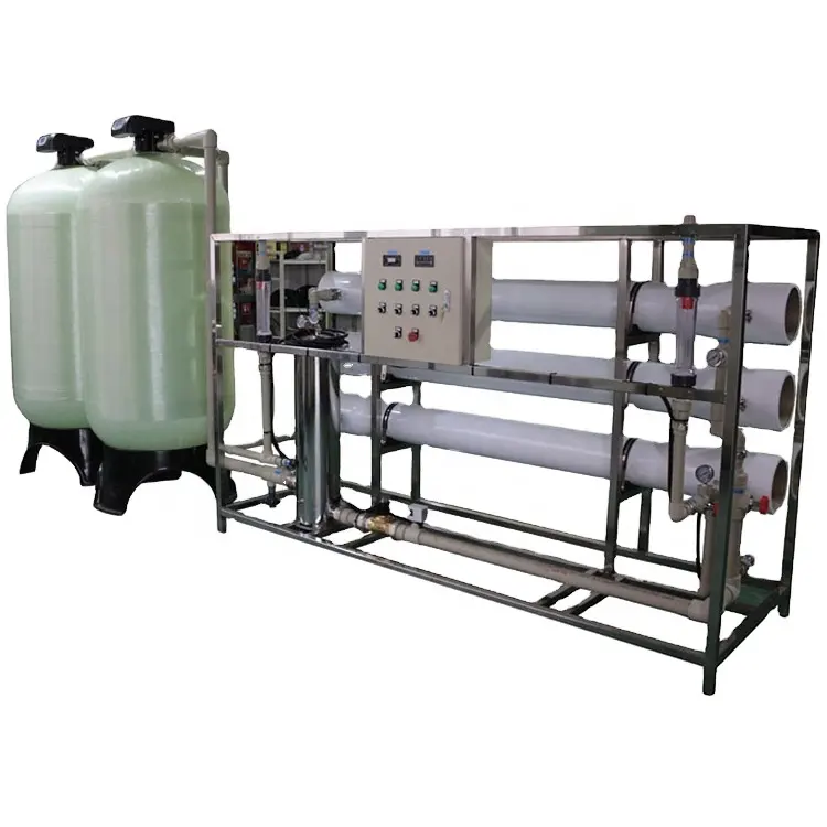 6m 3/Hr filter air/sistem pengolahan air minum Sistem penyaring air osmosis terbalik.