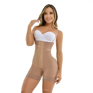 Faja Strapless Shapewear Smart Compression Girdle Natural Booty Lifter Colombian Powernet Post-Partum Body Shapers