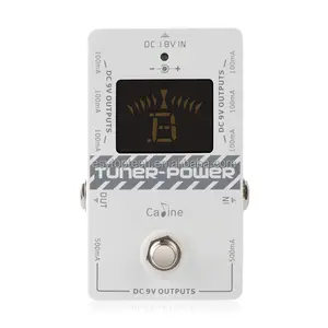 Caline Guitar Tuner Pedal Power Supply 8 Isolated Outputs for DC 9V Electric Guitar Effects Pedal