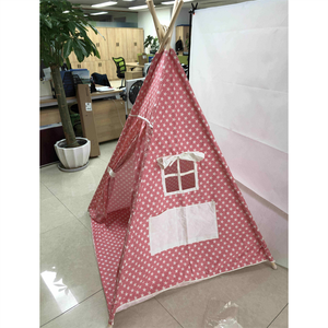 Tente de jeu portable en coton <span class=keywords><strong>rose</strong></span> pour bébé/enfant, tente <span class=keywords><strong>tipi</strong></span> pour filles, tente de jeu pour enfants, maison de jeu <span class=keywords><strong>tipi</strong></span> - Product Image 3