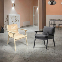 Chaise de salle à manger en chêne massif de style nordique Wabi-Sabi pour la maison moderne et le bureau