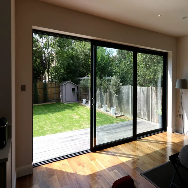All'ingrosso villa calda isolamento termico patio esterno risparmio energetico taglio termico in alluminio porta scorrevole per sunrooms case di vetro