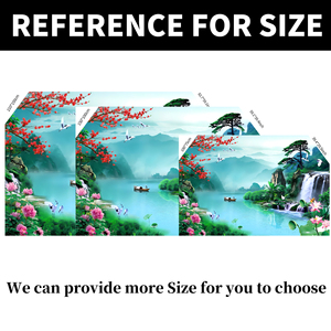 Papel Tapiz de Paisaje de Poliéster, Murales con Hermosas Escenas de Lagos, Flores y Cascadas, Fondo de Papel Tapiz para Decoración de Paredes <span class=keywords><strong>del</strong></span> Hogar - Product Image 4