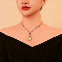 Collier de perles délicat en cuivre, élégant, léger et luxueux, micro-incrusté et exquis, avec zircon cubique, pour femme, cadeau