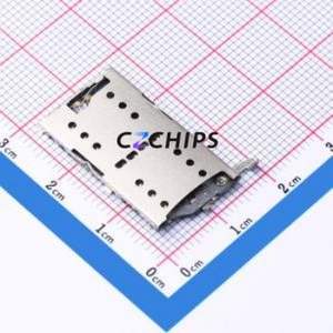 MCS-110 SIM Card Connector SMD Connector Card Tray Type Card Holder 1.35mm - Product Image 1
