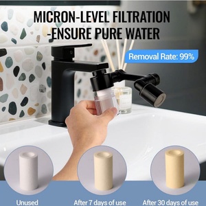 Prolongateur de robinet 1080 °   Prolongateur de robinet rotatif avec bras robotisé, adapté aux salles de bain et aux cuisines, avec 2 modes de débit d'eau - Product Image 4