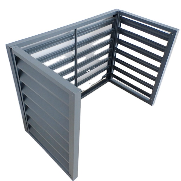 Outdoor Aluminum AC Unit Louver Air Conditioner Cover for Residential Building Apartment Customized Service