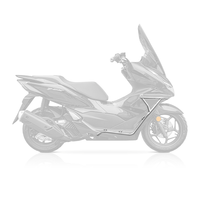 Barre de protection de moto en acier inoxydable argenté 3D, finition électro-polie, pare-chocs avant pour scooter PCX 160