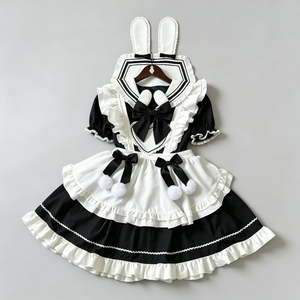 Vestido Lolita de Manga Larga, Dulce y Lindo, Diseño Original, Disfraz de Cosplay de <span class=keywords><strong>Anime</strong></span> para Mujeres Adultas, para Actuaciones en Escenarios y Fiestas - Product Image 5