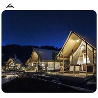 Hutte de glamping de luxe extérieure, résidentielle, personnalisée, Oxford, imperméable, écologique, avec salle de bain, type tente safari