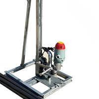 220V 2,2kW Tragbare Elektrische Brunnenbohranlage Portabler Kleiner Bohrlochbohrer 60m Max. Bohrtiefe 100mm Lochdurchmesser