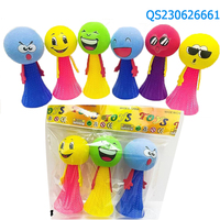 Jouets promotionnels créatifs QS, mini ballon rebondissant et dansant, anti-stress, émoticônes, poupée en EVA souple à presser, unisexe