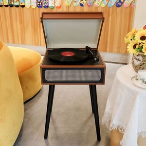 Lecteur <span class=keywords><strong>de</strong></span> disques vinyles à <span class=keywords><strong>platine</strong></span> <span class=keywords><strong>de</strong></span> <span class=keywords><strong>bonne</strong></span> <span class=keywords><strong>qualité</strong></span> avec 3 vitesses, facile à connecter, avec pieds solides - Product Image 3