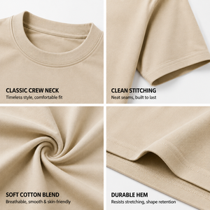 T-shirts en coton riche pour hommes, t-shirt décontracté de qualité supérieure, tissu doux, 100% coton, t-shirt oversize, fabricant OEM personnalisé - Product Image 3