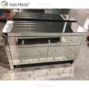 Offre Spéciale WXWF-817 MODERNE style cabinet <span class=keywords><strong>avec</strong></span> plus tiroirs conception salon ou Salle à manger argent Cabinet - Product Image 5