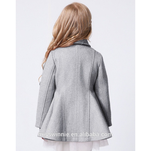 Robe en Trench Poncho en Laine pour Filles à partir de 10 ans-Vêtements d'extérieur pour enfants - Product Image 2