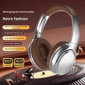หูฟังแบบครอบหู <span class=keywords><strong>VJ901</strong></span> Retro รุ่นโลหะ สำหรับหูฟัง 6.0 Sport พร้อมไฟ LED แสดงสถานะ ANC แบตเตอรี่ใช้งานได้นานเป็นพิเศษ - Product Image 3